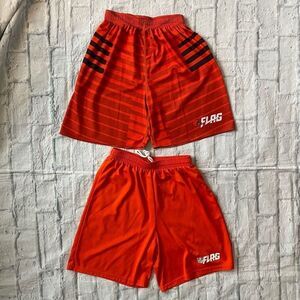 Augusta men S 2 shorts bundle flag football Cleveland Browns/solid color orange